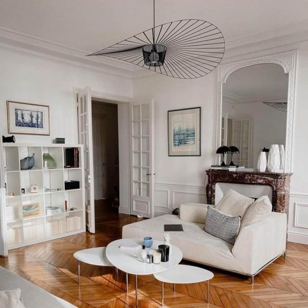 french vertigo fiberglass chandelier 66.5″