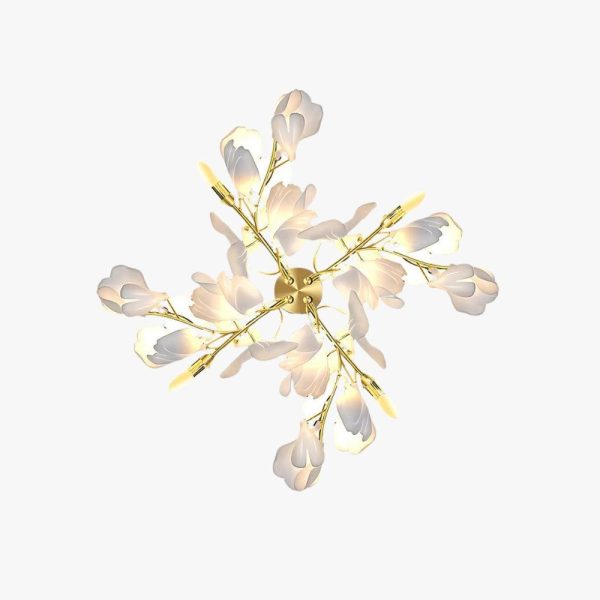 gingko flowers sconce