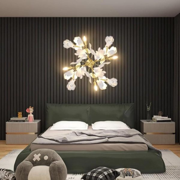 gingko flowers sconce