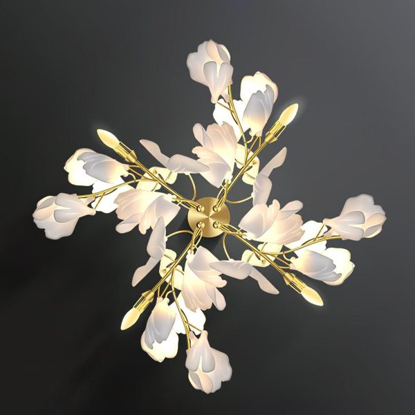 gingko flowers sconce