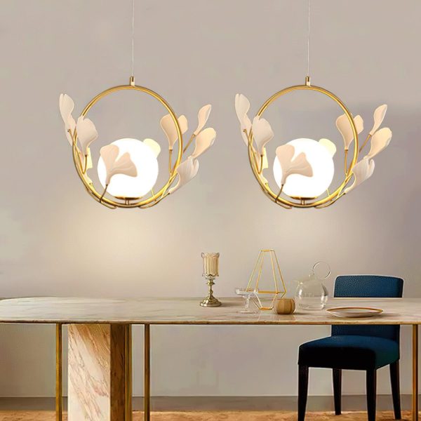 gingko pendant light