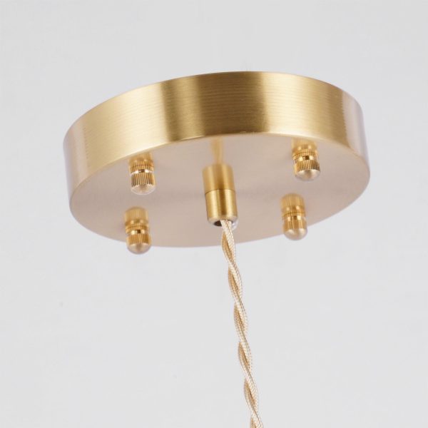 glass petal pendant light