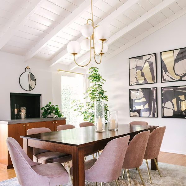 gooseneck chandelier