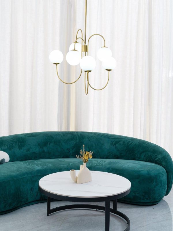 gooseneck chandelier