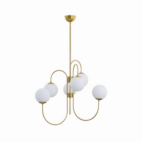 gooseneck chandelier