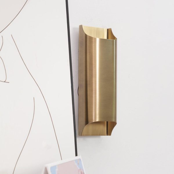 leclerc brass wall lamp