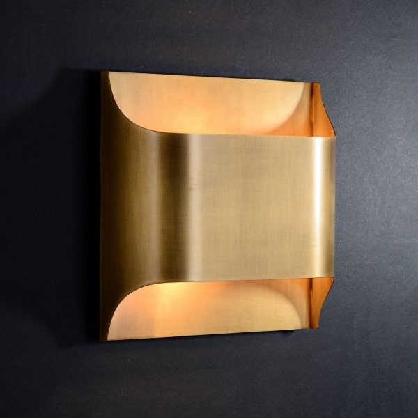 leclerc brass wall lamp