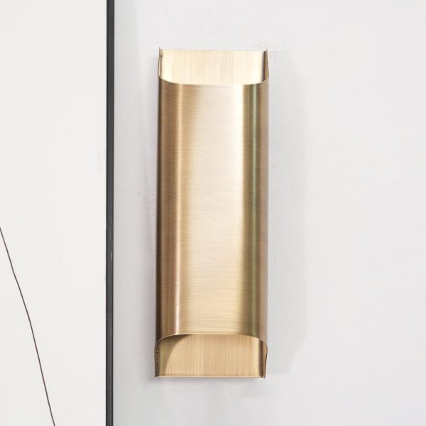 leclerc brass wall lamp