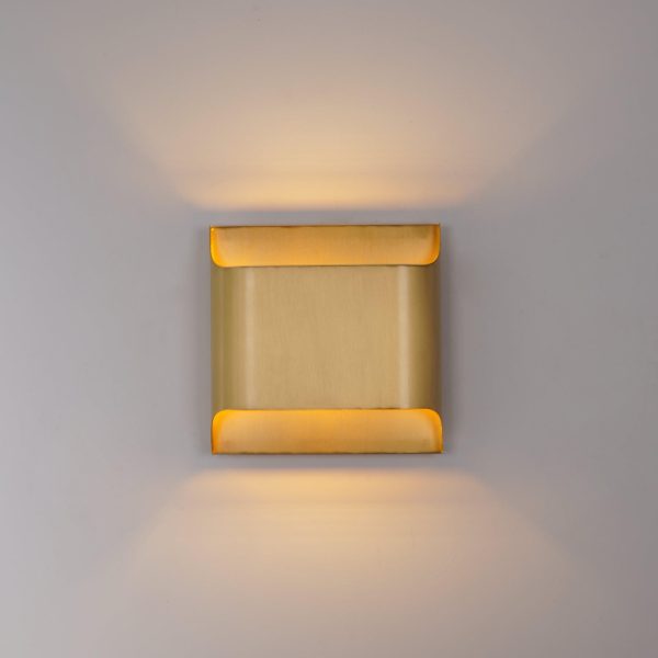 leclerc brass wall lamp