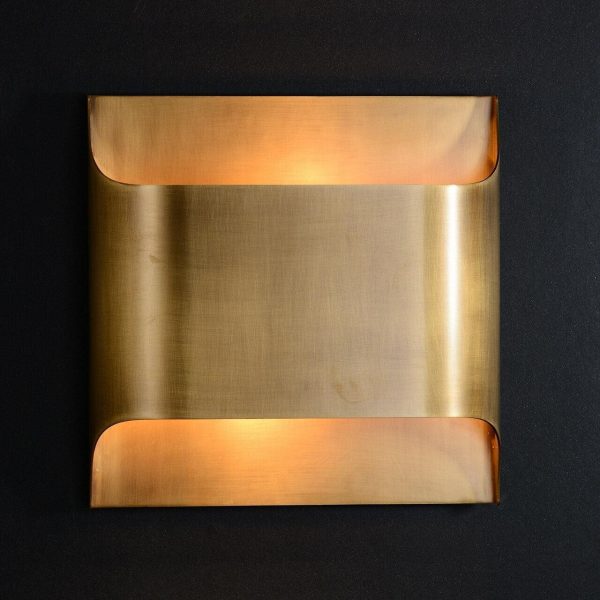 leclerc brass wall lamp