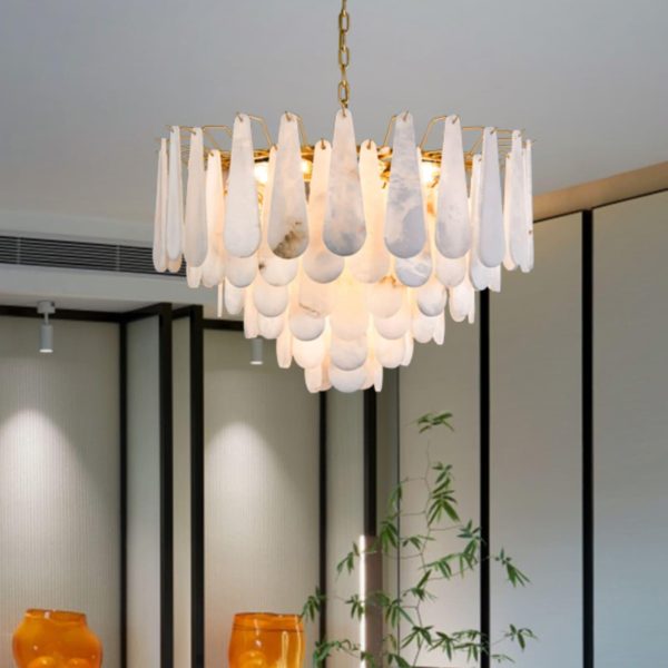 leon alabaster chandelier