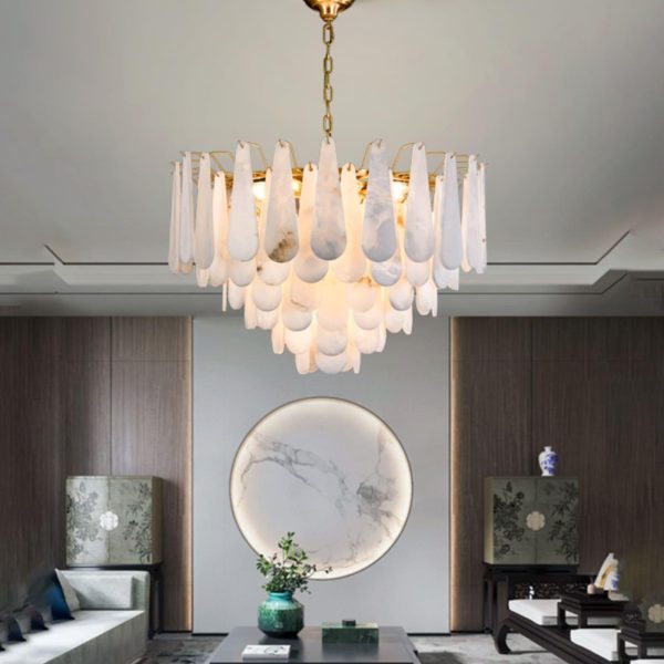 leon alabaster chandelier
