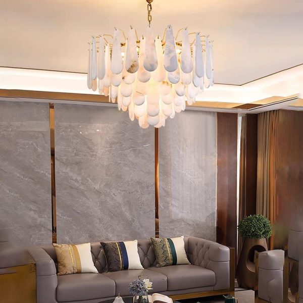 leon alabaster chandelier