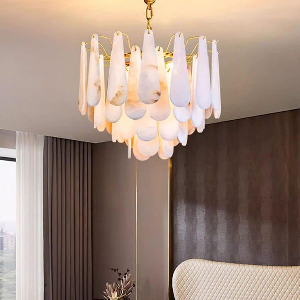 leon alabaster chandelier