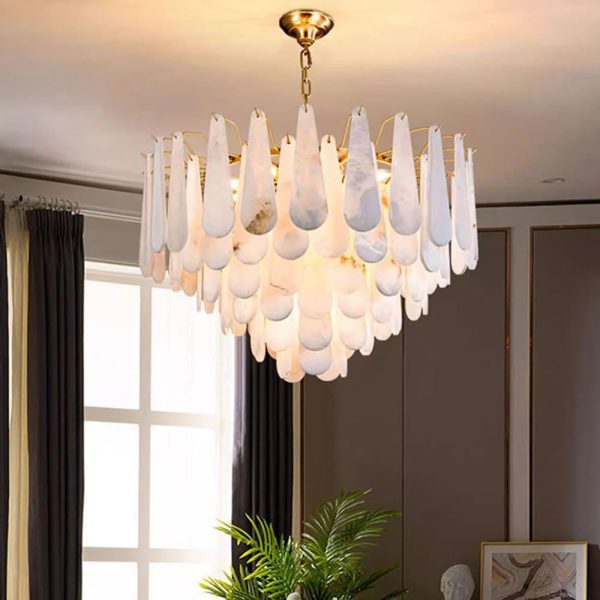leon alabaster chandelier