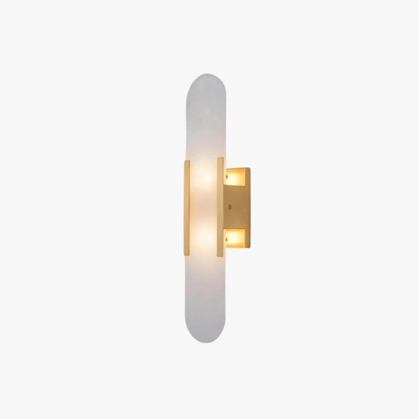 melange elongated alabaster wall sconce
