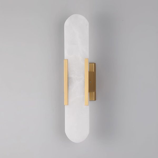 melange elongated alabaster wall sconce