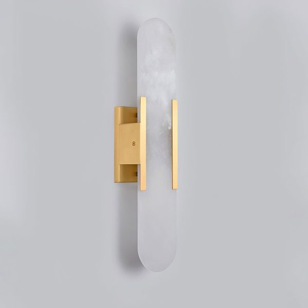 melange elongated alabaster wall sconce