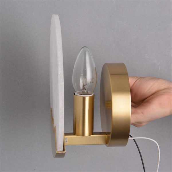 modern alabaster wall light