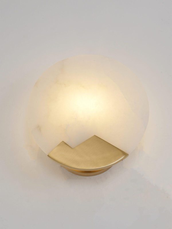 modern alabaster wall light