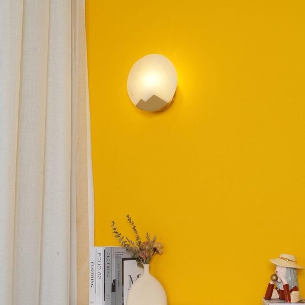modern alabaster wall light