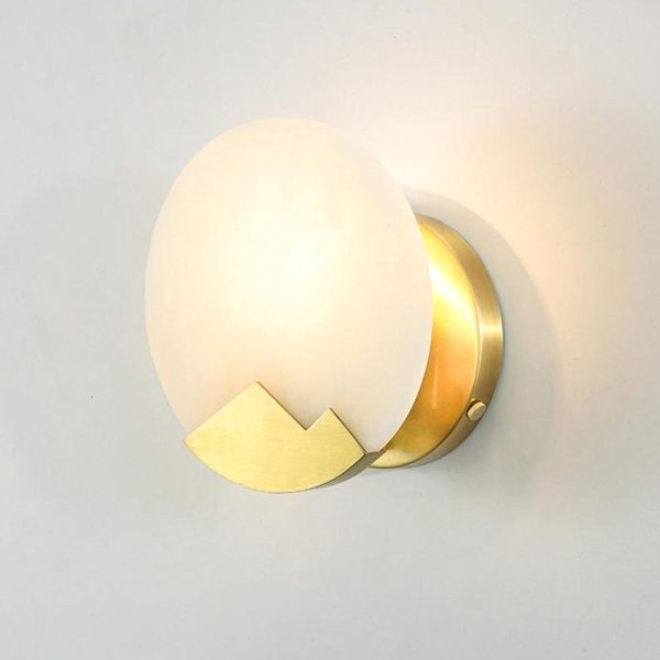 modern alabaster wall light