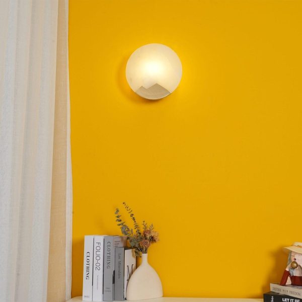 modern alabaster wall light