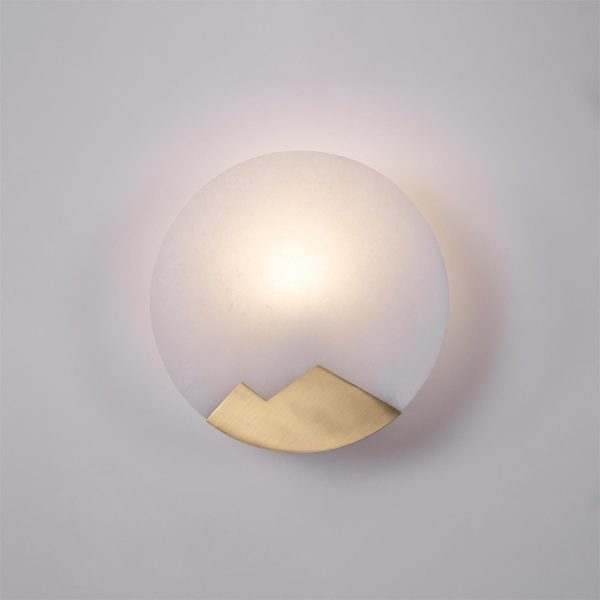 modern alabaster wall light