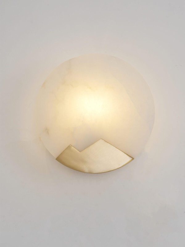 modern alabaster wall light