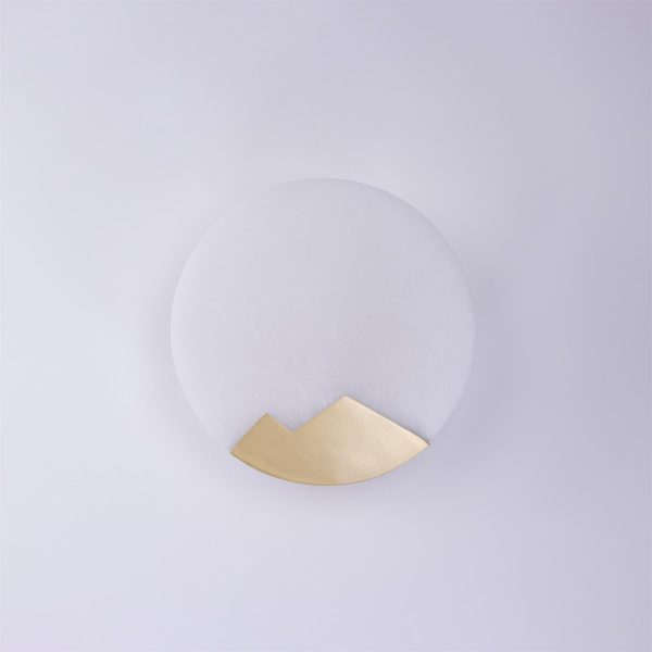 modern alabaster wall light