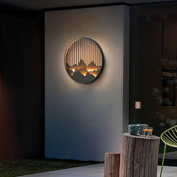 mountain outdoor wall lamp