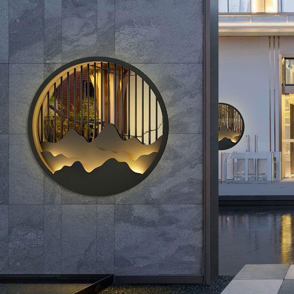mountain outdoor wall lamp