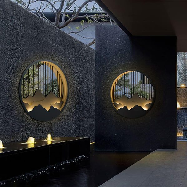 mountain outdoor wall lamp