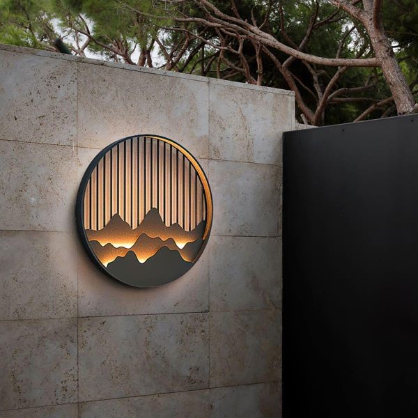 mountain outdoor wall lamp