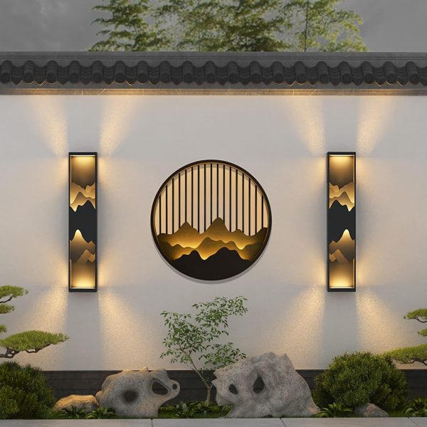 mountain outdoor wall lamp