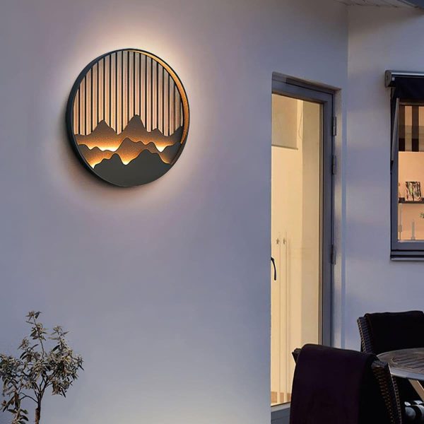 mountain outdoor wall lamp