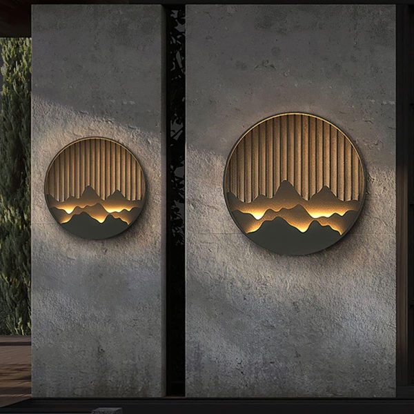 mountain outdoor wall lamp