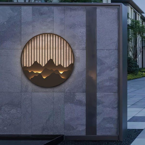 mountain outdoor wall lamp