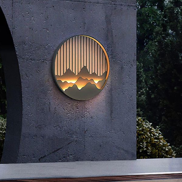 mountain outdoor wall lamp
