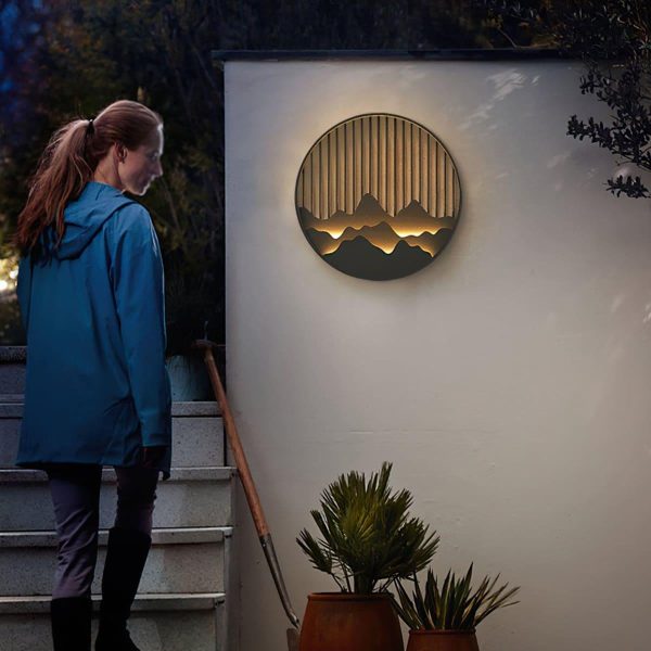 mountain outdoor wall lamp