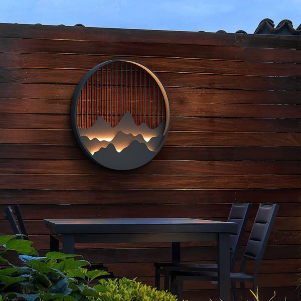 mountain outdoor wall lamp