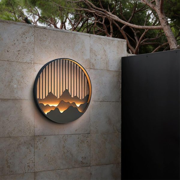 mountain outdoor wall lamp