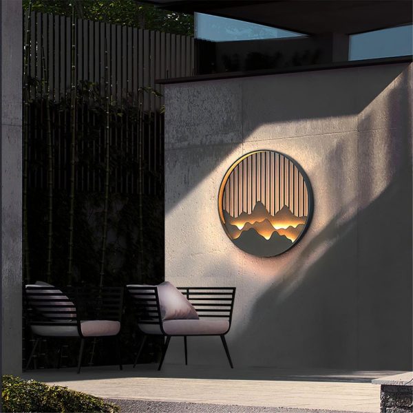 mountain outdoor wall lamp