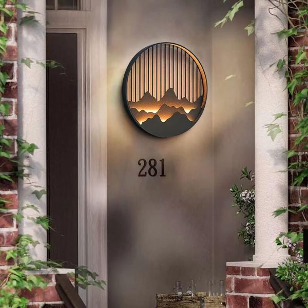 mountain outdoor wall lamp