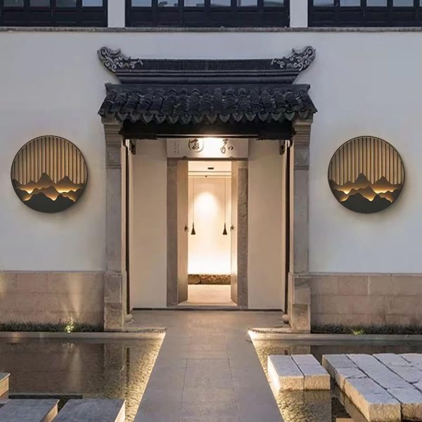 mountain outdoor wall lamp