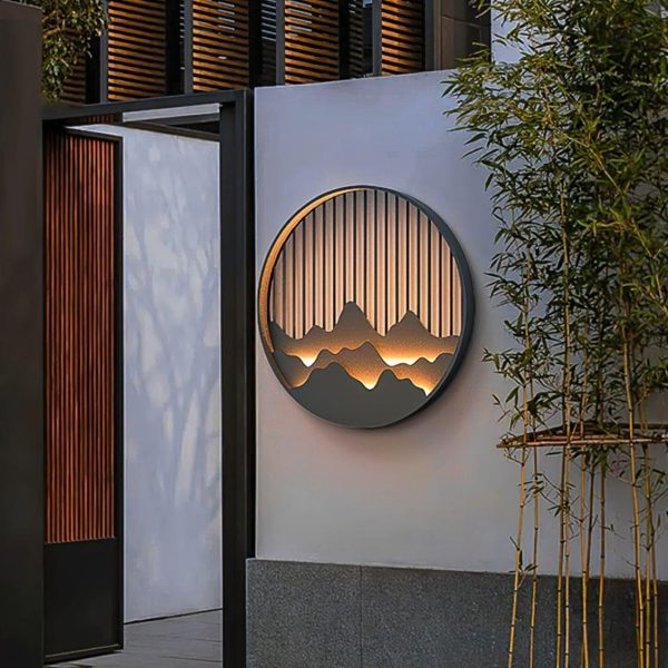 mountain outdoor wall lamp