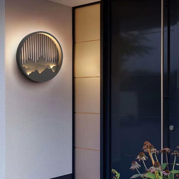 mountain outdoor wall lamp