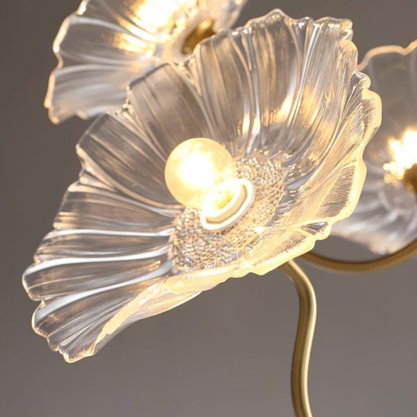 murano glass flowers chandelier