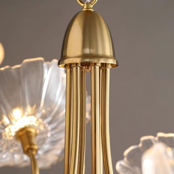 murano glass flowers chandelier