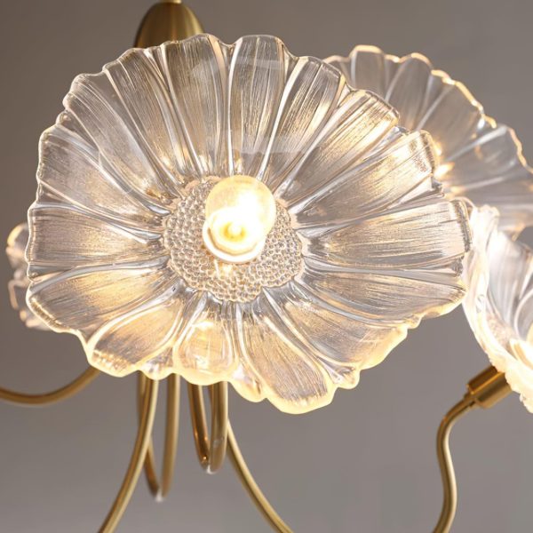 murano glass flowers chandelier